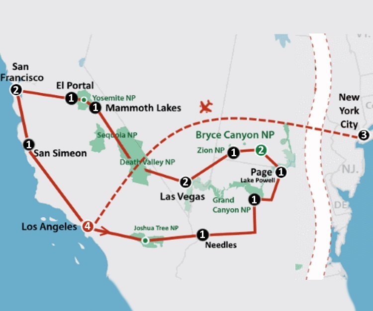 New York & Parks of the West