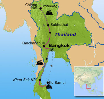 Familiereis Thailand Noord en Zuid