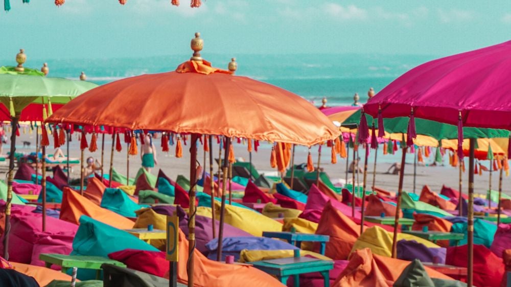 Tempels en strand op Java en Bali