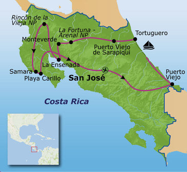 Familiereis Costa Rica