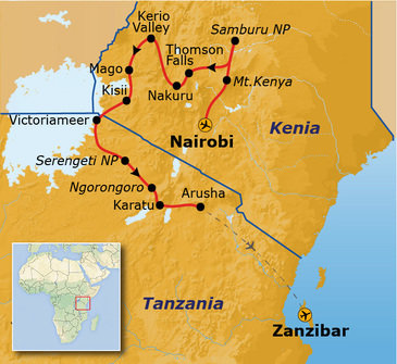 Groepsrondreis Kenia, Tanzania en Zanzibar