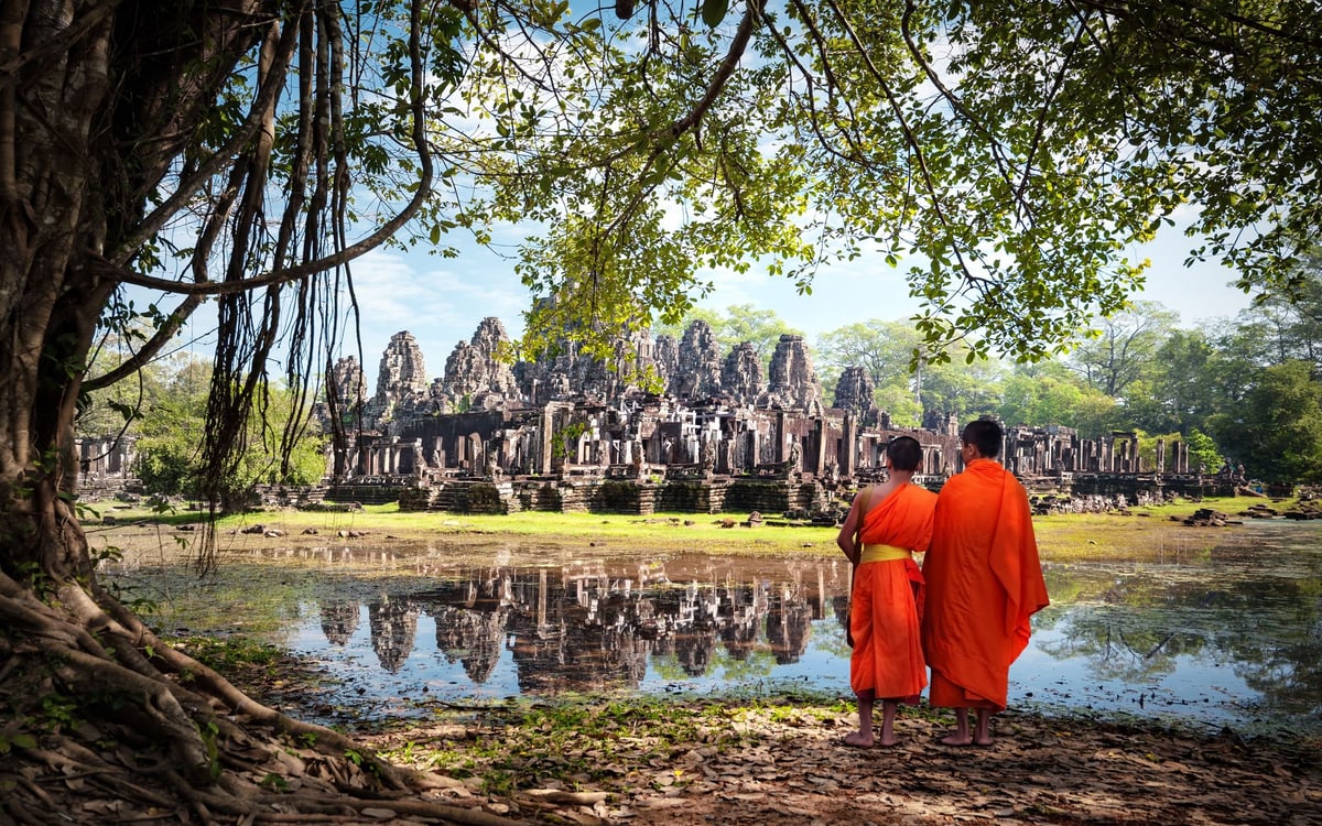 De tempels van Angkor Wat, Battambang en Phnom Penh