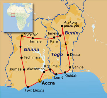 Groepsrondreis Ghana, Togo en Benin
