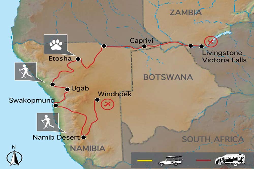 15 daagse Zambia en Namibië comfort groepssafari