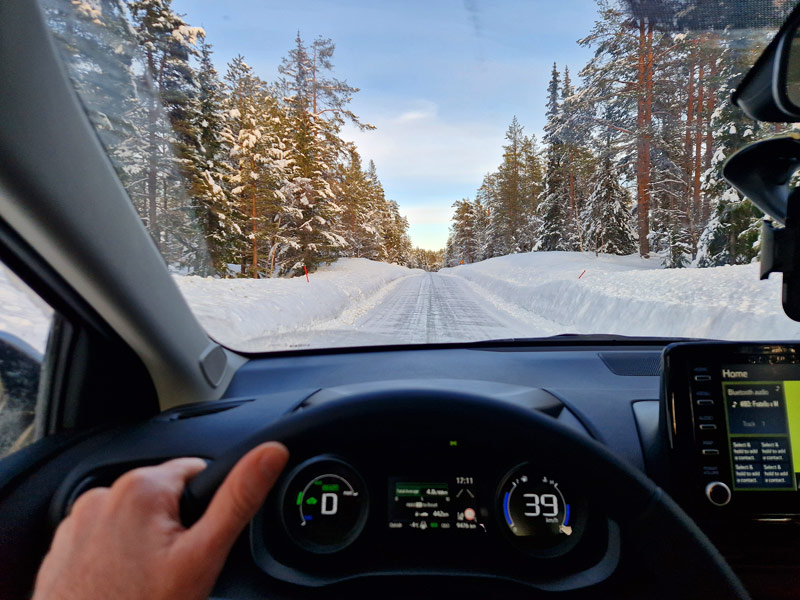 Winter midden in de wildernis van Lapland