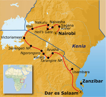 22-35ers reis Kenia & Tanzania