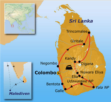 Groepsrondreis Sri Lanka en Malediven