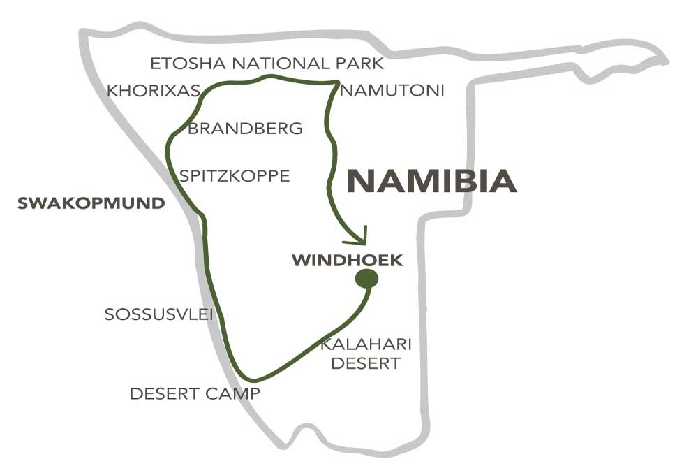 11 daagse Wild Namibia Adventure comfort groepssafari reis