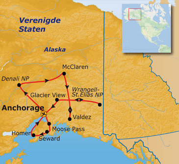 Groepsrondreis Alaska – Kampeer/hotel reis