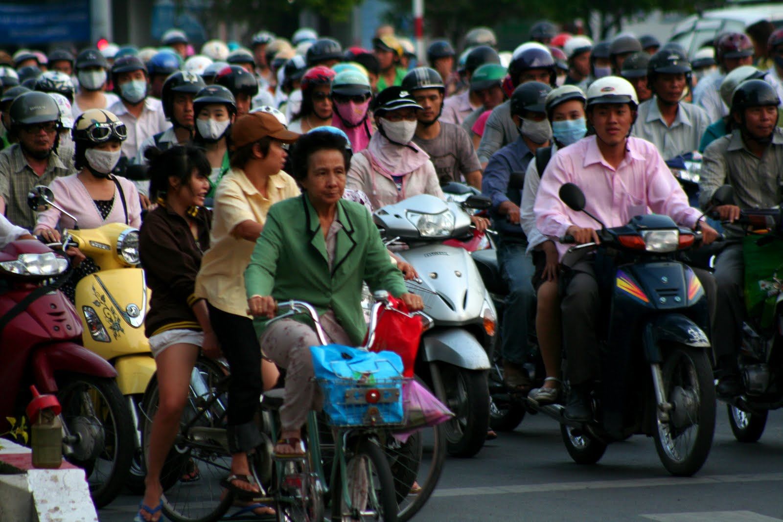 Rijstvelden, drijvende markt en palmbomen