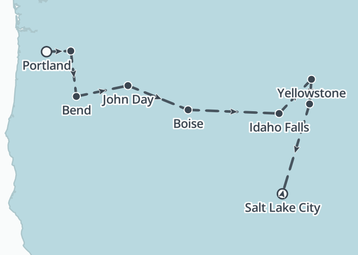 Van kust tot geisers; Oregon en Yellowstone