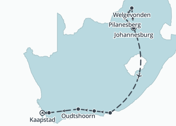 Safari, Kaapstad en de Tuinroute
