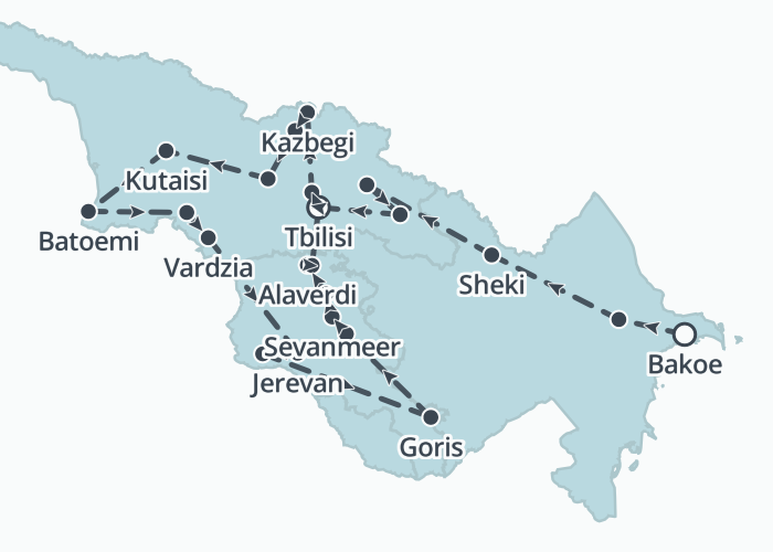 Rondreis Azerbeidzjan, Armenië en Georgië